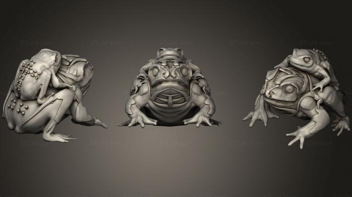 Animal figurines (frog Mesh, STKJ_0976) 3D models for cnc
